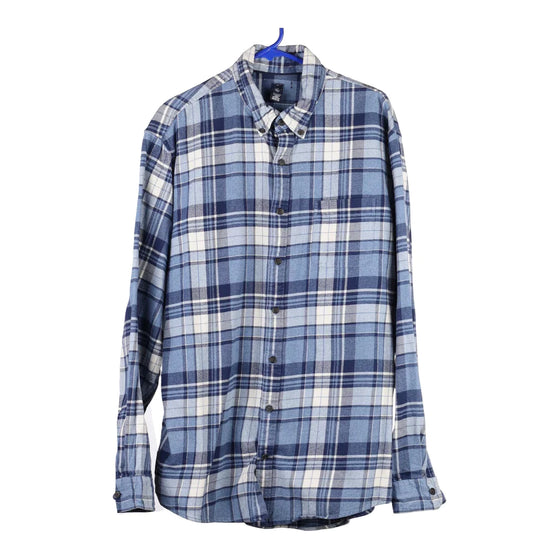 Vintage blue Unbranded Flannel Shirt - mens x-large