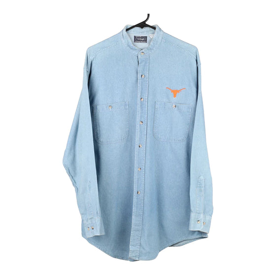 Vintage blue Texas Longhorns Vantage Denim Shirt - mens medium