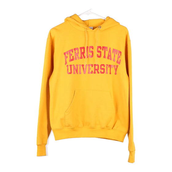 Vintage yellow Ferris State Univeristy Champion Hoodie - mens small