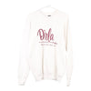 Vintage white Dirla Studio Screen Stars Sweatshirt - mens x-large