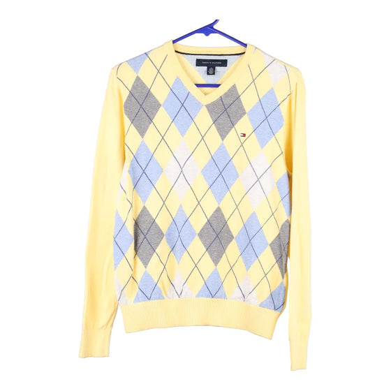 Vintage yellow Tommy Hilfiger Jumper - mens x-small