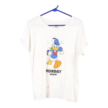  Vintage white Donald Duck Tezenis T-Shirt - womens medium