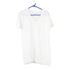 Vintage white Lee T-Shirt - mens medium