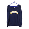 Vintage navy Michigan Russell Athletic Sweatshirt - womens large