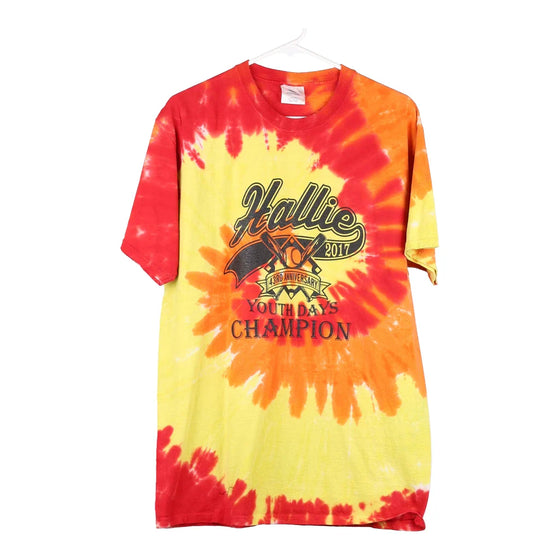 Vintage multicoloured Hallies Port & Company T-Shirt - mens large