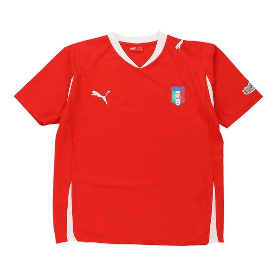 Vintage red Age 16-18, Italia Puma Football Shirt - boys x-large