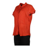 Vintage orange Weekend By Max Mara Short Sleeve Shirt - womens x-large