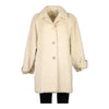 Vintage cream 80s Les Copains Coat - womens xx-large