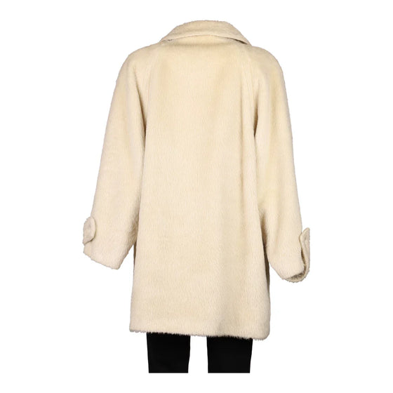 Vintage cream 80s Les Copains Coat - womens xx-large