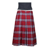 Vintage red Burberry Midi Skirt - womens 36" waist