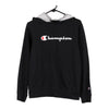 Vintage black Champion Hoodie - womens x-large