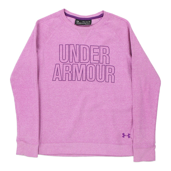 Vintage pink Age 12-14 Under Armour Sweatshirt - girls x-large