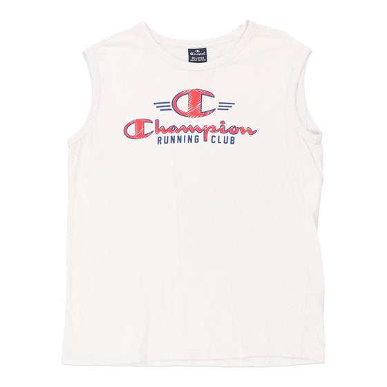 Vintage white Age 15-16 Champion Vest - boys xx-large