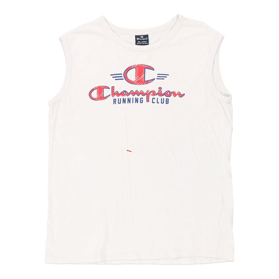 Vintage white Age 15-16 Champion Vest - boys xx-large