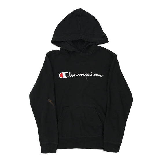 Vintage black Age 11 Champion Hoodie - boys medium