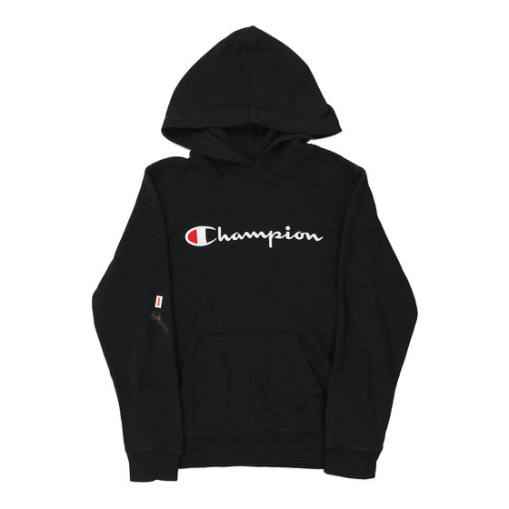 Vintage black Age 11 Champion Hoodie - boys medium