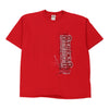 Vintage red Atlanta Fruit Of The Loom T-Shirt - mens x-large