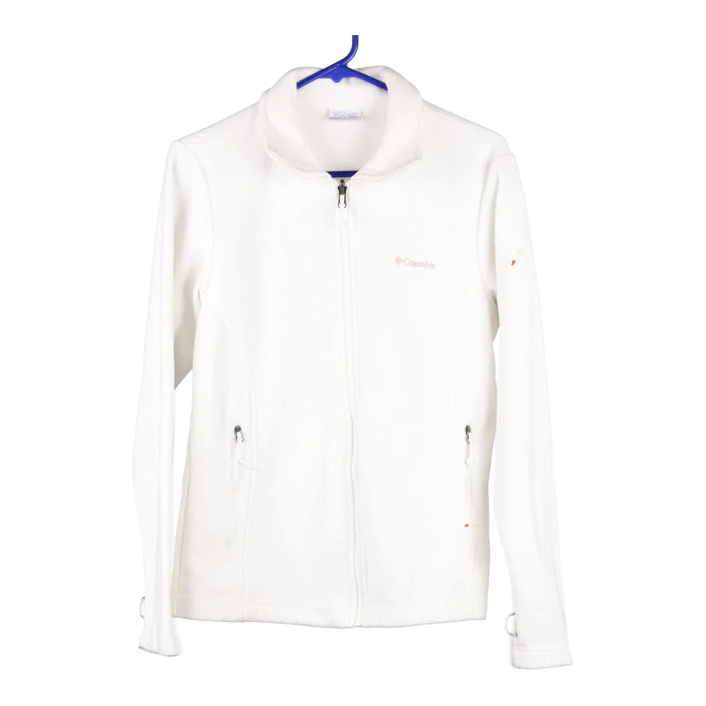Columbia Fleece - Medium White Polyester – Thrifted.com