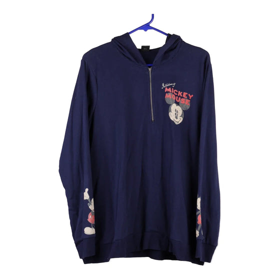 Vintage navy Disney Hoodie - mens medium