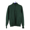 Vintage green Champion 1/4 Zip - mens small