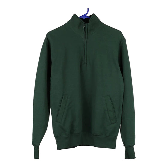 Vintage green Champion 1/4 Zip - mens small