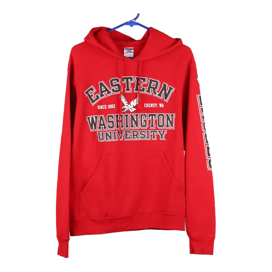 Vintage red Eastern Washington University Jerzees Hoodie - mens small