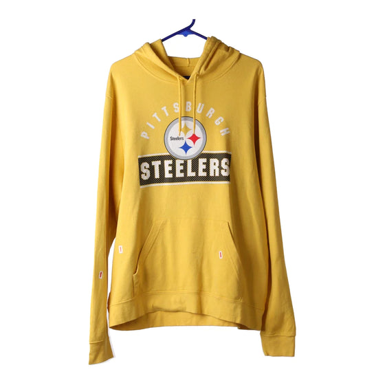 Vintage yellow Pittsburgh Steelers Unbranded Hoodie - mens large