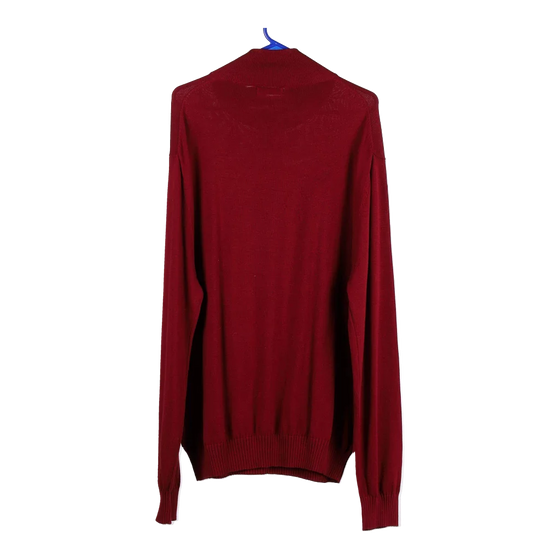 Vintage burgundy Nautica 1/4 Zip - mens x-large