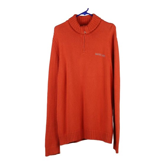 Vintage orange Nautica 1/4 Zip - mens x-large