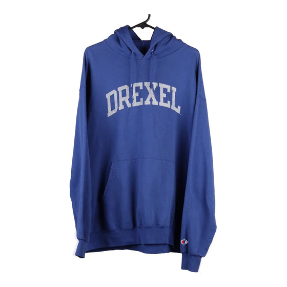 Vintageblue Drexel Champion Hoodie - mens x-large