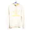 Vintage white Bootleg Adidas Hoodie - womens large