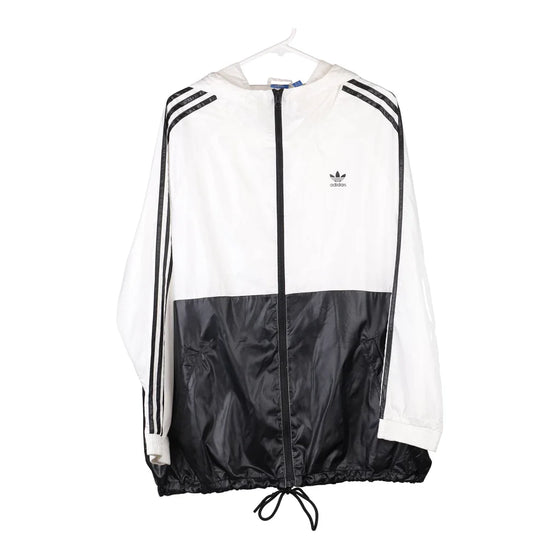 Vintage black & white Adidas Jacket - mens x-large