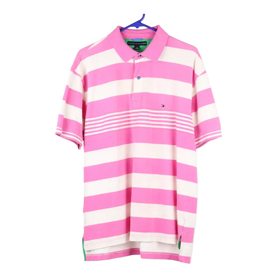 Vintage pink Tommy Hilfiger Polo Shirt - mens large