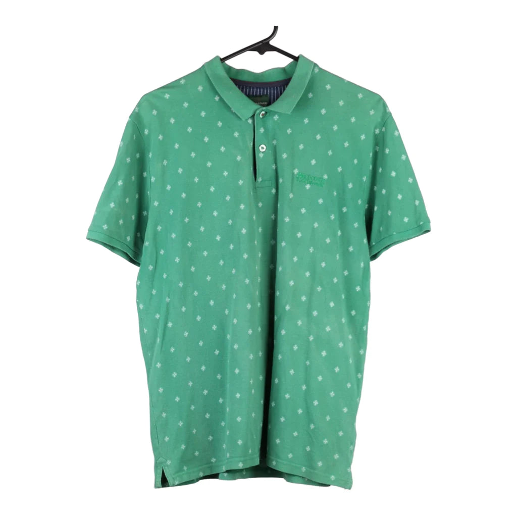 Enrico Coveri Polo Shirt Large Green Cotton