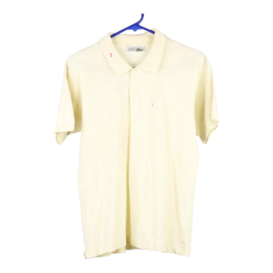 Vintage yellow Bootleg Lacoste Polo Shirt - mens medium