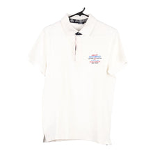  Vintage white Baci&Abbracci Polo Shirt - mens large