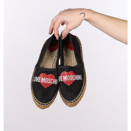 Vintage black Love Moschino Espadrilles - womens UK 5