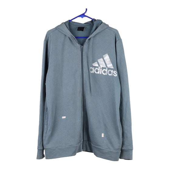 Vintage blue Bootleg Adidas Hoodie - mens large