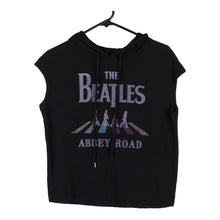  Vintage black Sleeveless The Beatles Hoodie - womens small