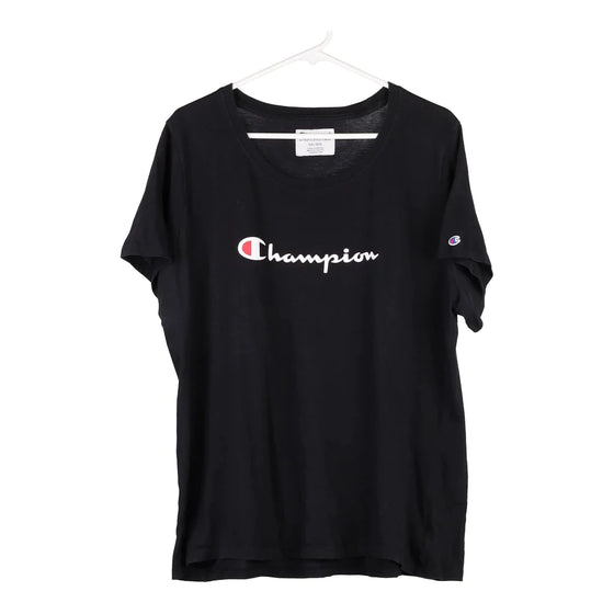 Vintage black Champion T-Shirt - womens xx-large