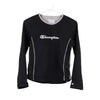 Vintage black Age 13-15 Champion Long Sleeve T-Shirt - boys medium