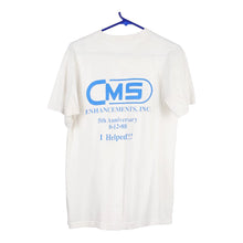  Vintage white CMS Enhancements 1988 Unbranded T-Shirt - womens large