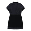 14 Years Moncler A-Line Dress - Medium Blue Polyester