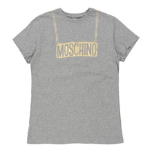  14 Years Moschino Spellout T-Shirt - Medium Grey Cotton