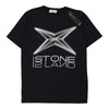 14 Years Stone Island Graphic T-Shirt - Medium Black Cotton