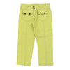 14 Years Just Cavalli Trousers - 27W 20L Green Cotton