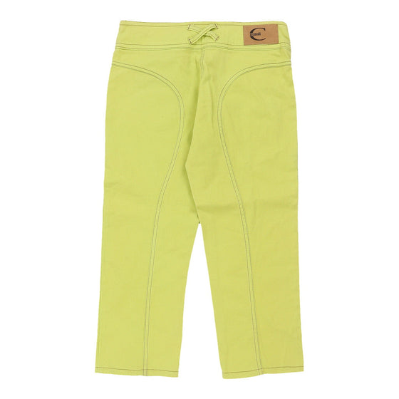 14 Years Just Cavalli Trousers - 27W 20L Green Cotton