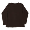 16 Years Armani Spellout Long Sleeve T-Shirt - XL Brown Cotton