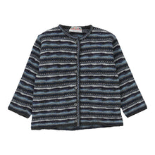  5 Years Missoni Striped Cardigan - XS Blue Wool Blend