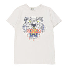  14 - 16 Years Kenzo Graphic T-Shirt - Medium White Cotton